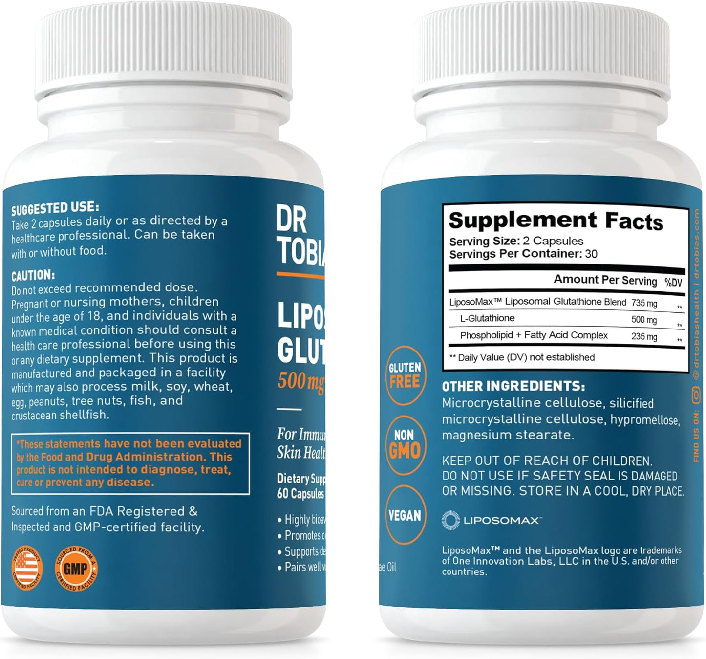 Liver Cleanse & Liposomal Glutathione - Boosts Liver Health, Immune System, & Energy - Vegan & Non-GMO - 21 Day Detox