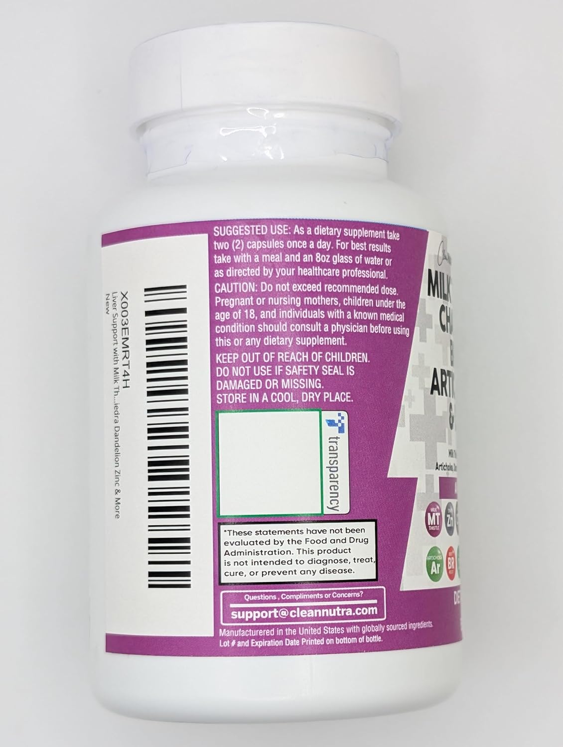 Liver Cleanse Supplement with Milk Thistle, NAC, Chanca Piedra, Beet Root, Artichoke, Dandelion Root, TUDCA, Choline, and Ginger - 2 Pack