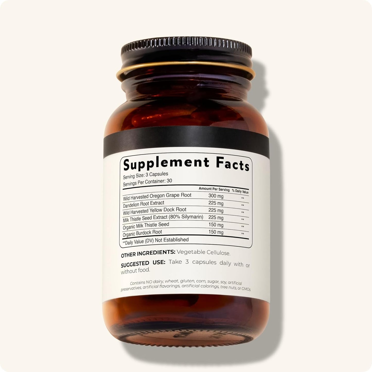 Liver Complex Supplement for Detox, Cleanse, and Repair | Doctor-Approved with Milk Thistle, Dandelion, and Burdock Root | Natural Ingredients | 90 Capsules