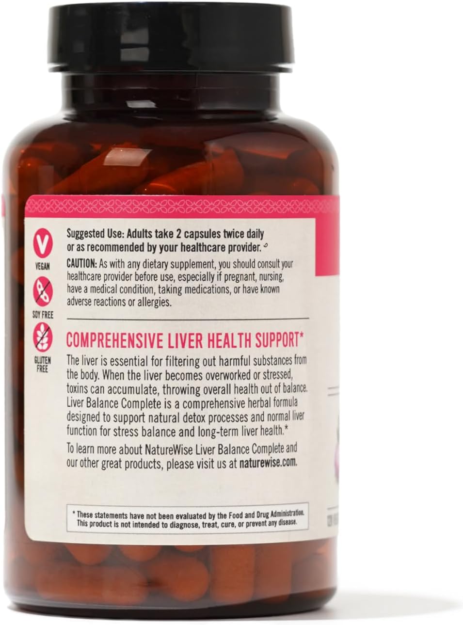 Liver Detox Cleanse Supplement with Milk Thistle, Turmeric, Reishi & Kudzu - Supports Toxin Removal & Normal Liver Function - 120 Veg Capsules - NatureWise
