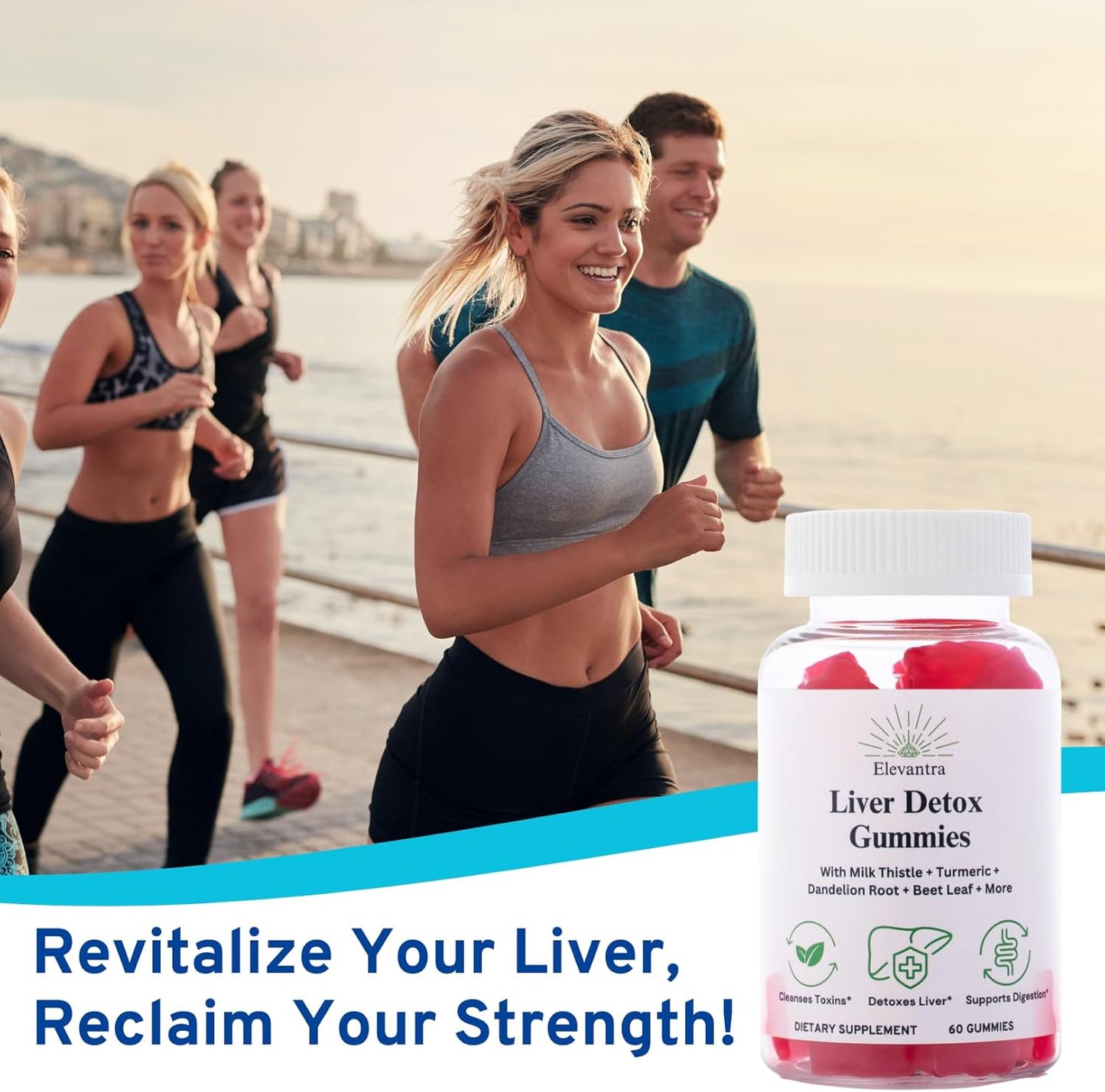 Liver Detox Gummies with Milk Thistle - Natural Liver Support Supplement for Detox Cleanse & Healthier Liver - Liver Detox Supplement Gummies