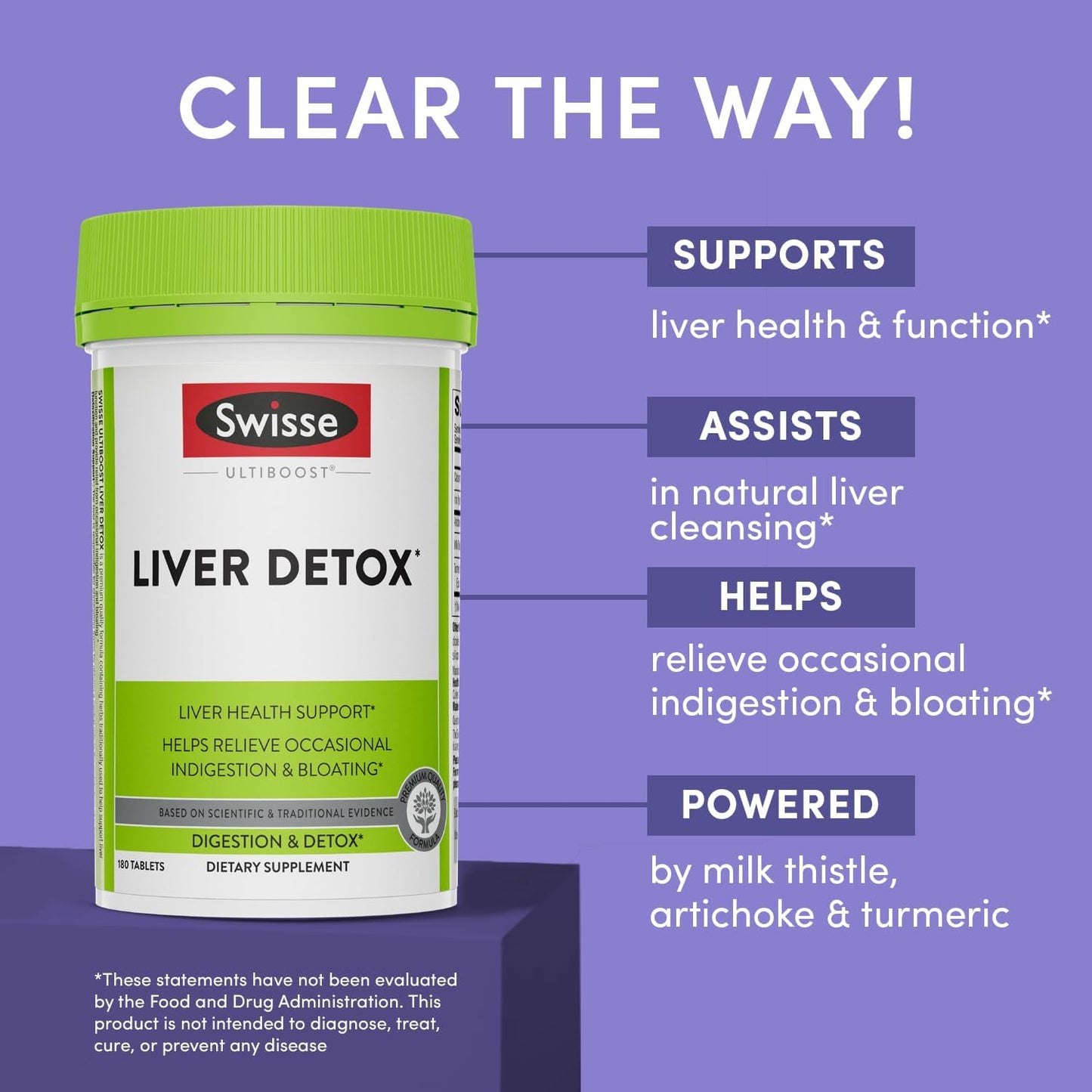 Liver Detox & Repair Supplement with Milk Thistle, Turmeric, & Artichoke Extract - 180 Liver Pills for Liver Support & Cleanse
