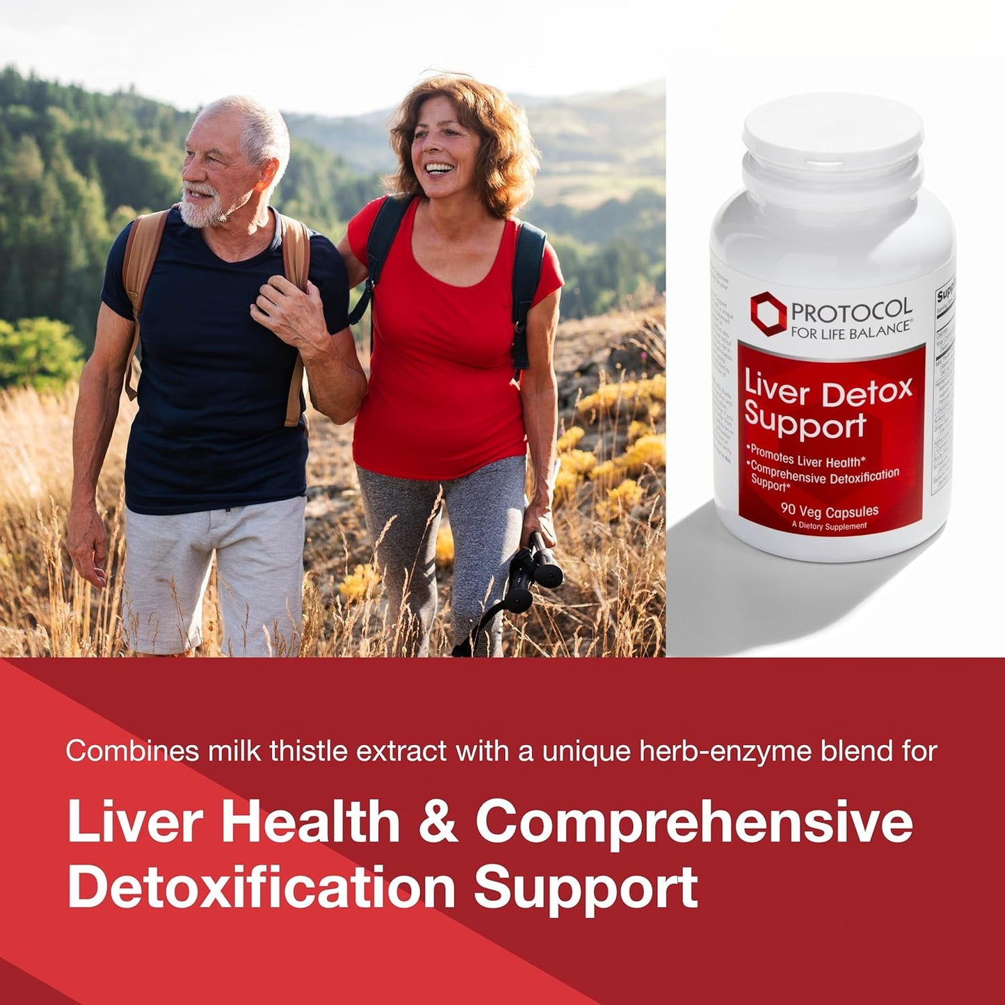 Liver Detox Support Capsules with Milk Thistle & Methionine - Glutathione Supplement for Cleanse - Vegan & Dairy Free - 90 Veg Caps