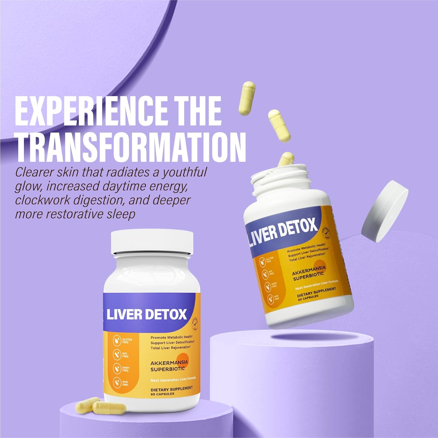 Liver Detoxification and Support Supplement for Metabolism, Immunity, and Vitality - 1 Piece