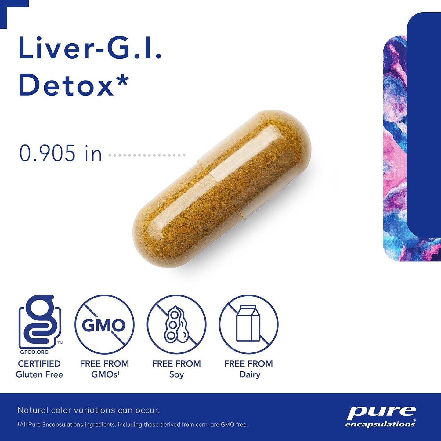 Liver-G.I. Detox Supplement with Alpha Lipoic Acid & Curcumin Extract - Gluten Free - 120 Capsules