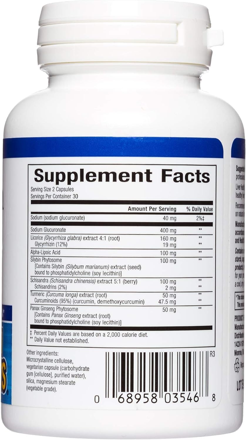 Liver Health Formula with Licorice, Turmeric, and Schisandra - Nourishing Support for a Healthy Liver - 60 Capsules