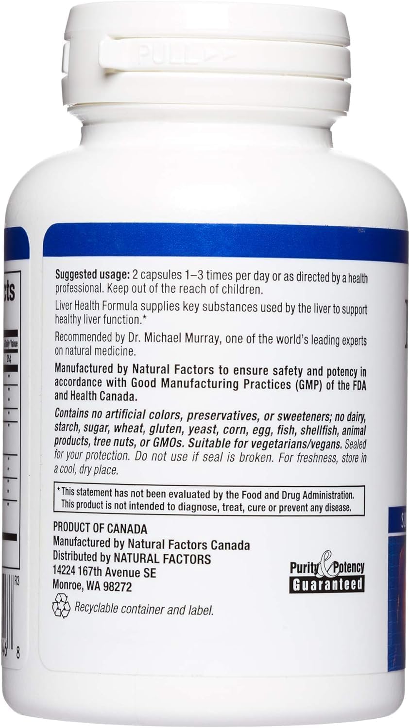 Liver Health Formula with Licorice, Turmeric, and Schisandra - Nourishing Support for a Healthy Liver - 60 Capsules