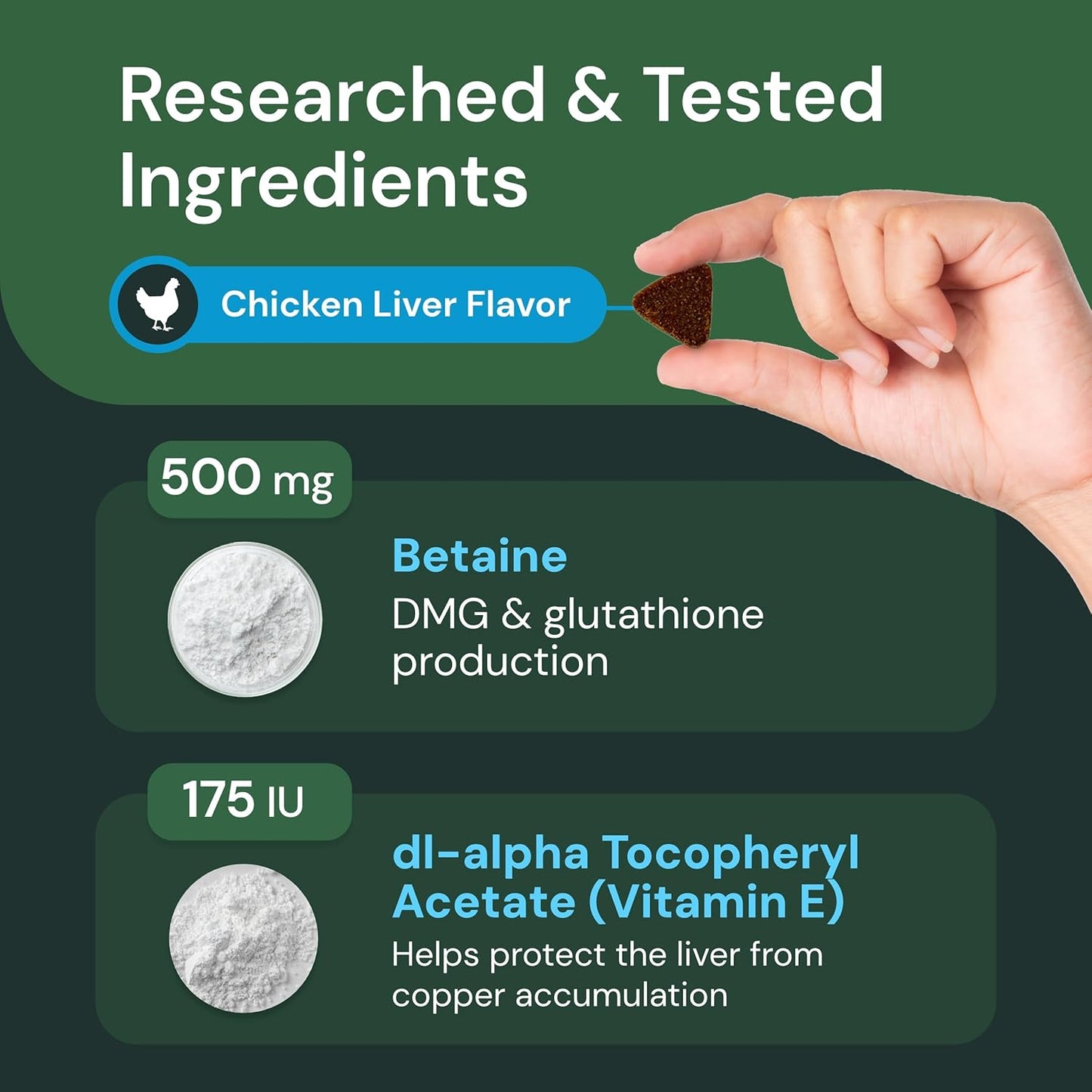 Liver Health Supplement for Dogs - Supports Liver Function & Immune System - 60 Chews for Liver Maintenance