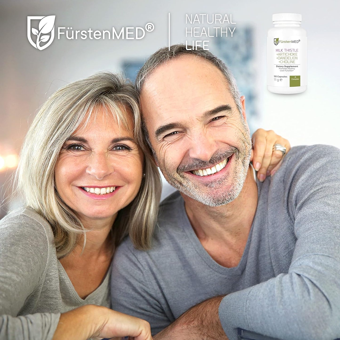 Liver Health Supplement with Milk Thistle, Artichoke Extract, Dandelion Root & Choline - Vegan Support - 120 Capsules - High Silymarin Dose