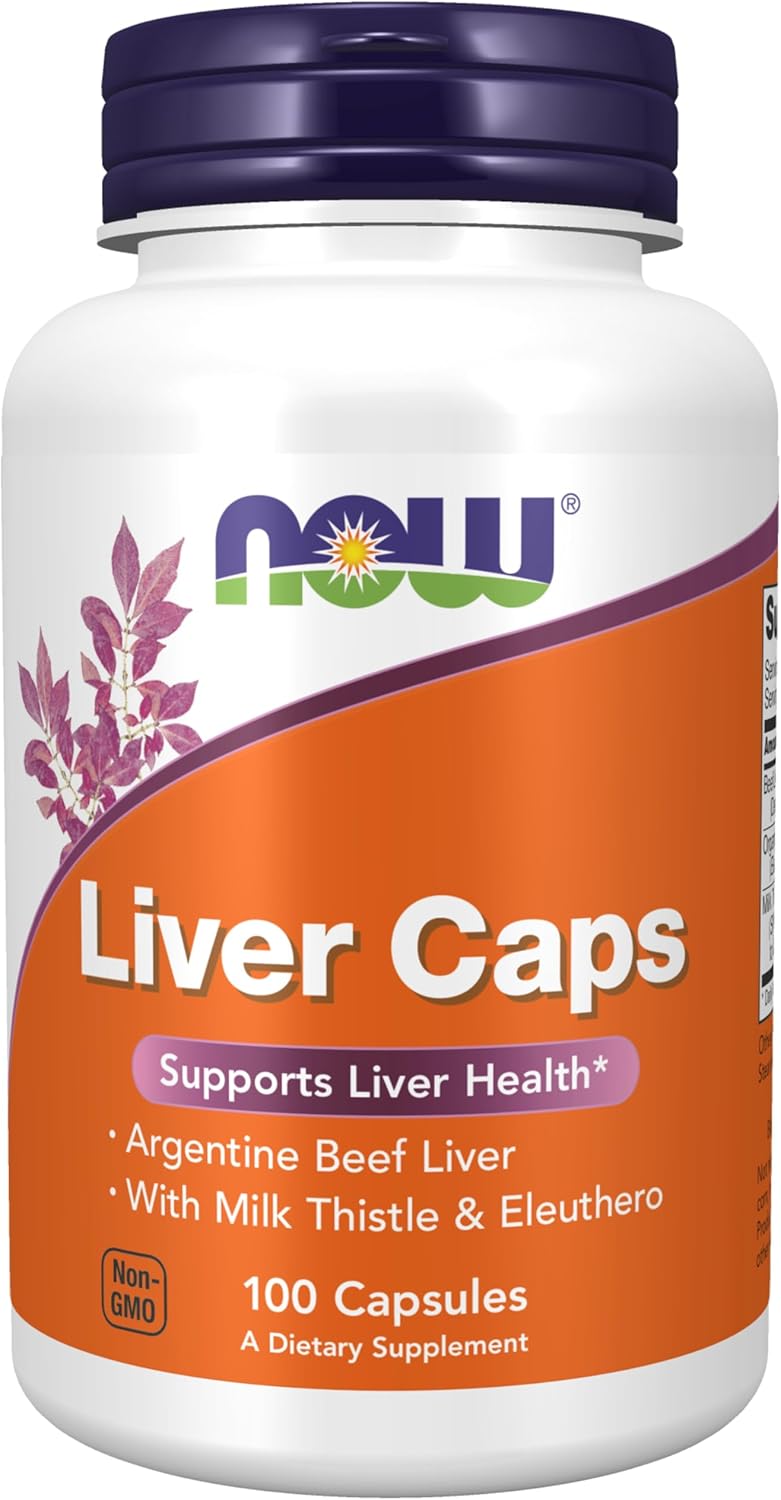 Liver Health Support Capsules with Milk Thistle & Eleuthero - 100 Capsules by NOW Foods
