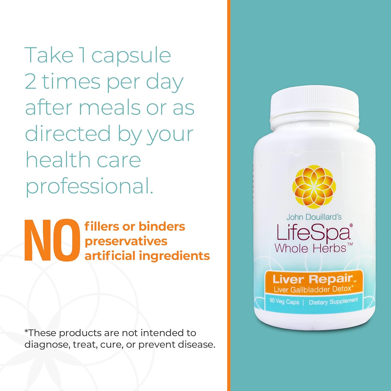 Liver Repair and Detox Supplement - Whole Herb Liver Cleanse - Supports Liver Health and Gallbladder Detox - 90 Capsules