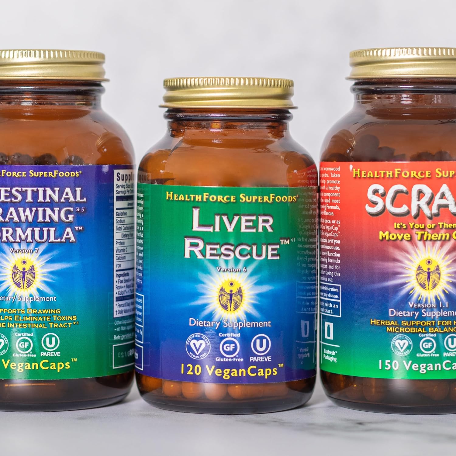 Liver Rescue Capsules - Natural Liver Cleanse with Milk Thistle & Dandelion Root - 120 Capsules - Gluten-Free & Vegan