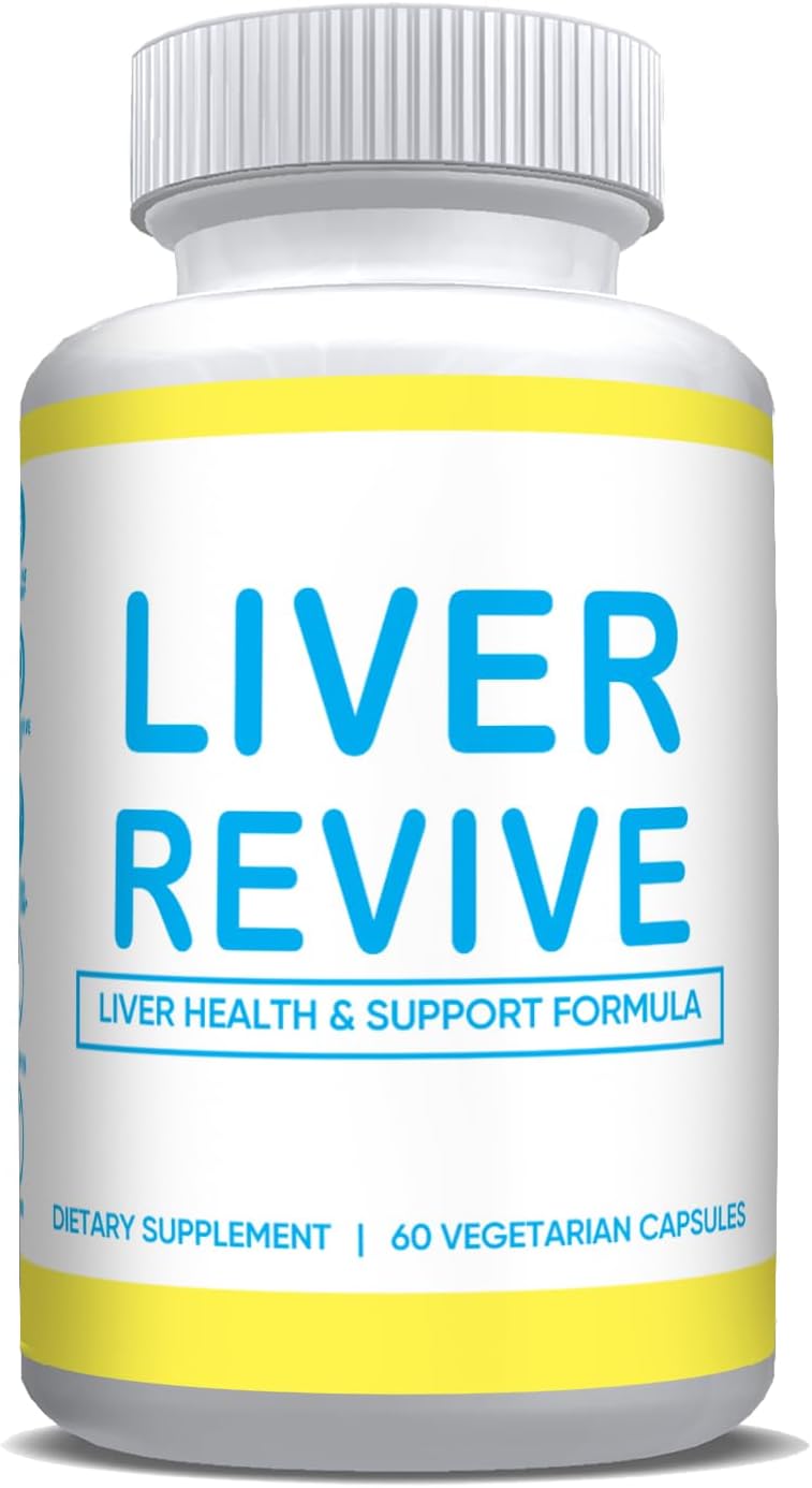Liver Revive Detox & Support Formula with Artichoke, Dandelion Root, Beetroot - Liver Defense Supplement for Healthy Function - 60 Capsules