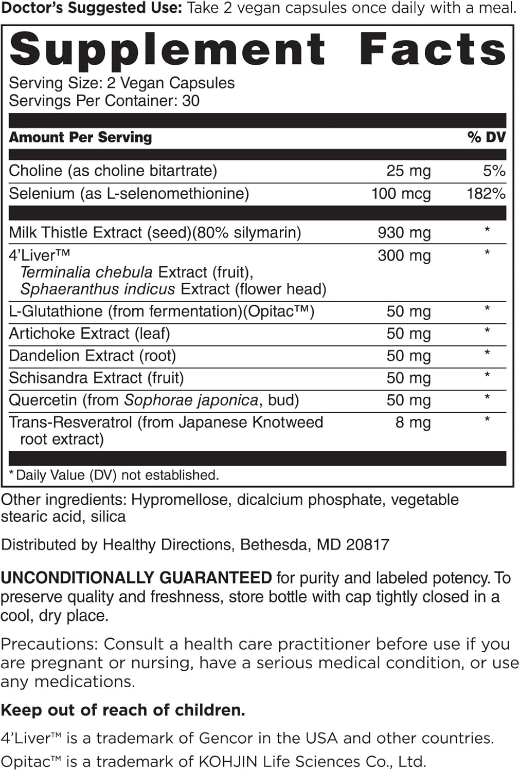 Liver+ Revive & Restore 10-in-1 Formula with Clinically Validated Liver and Milk Thistle - 60 Capsules