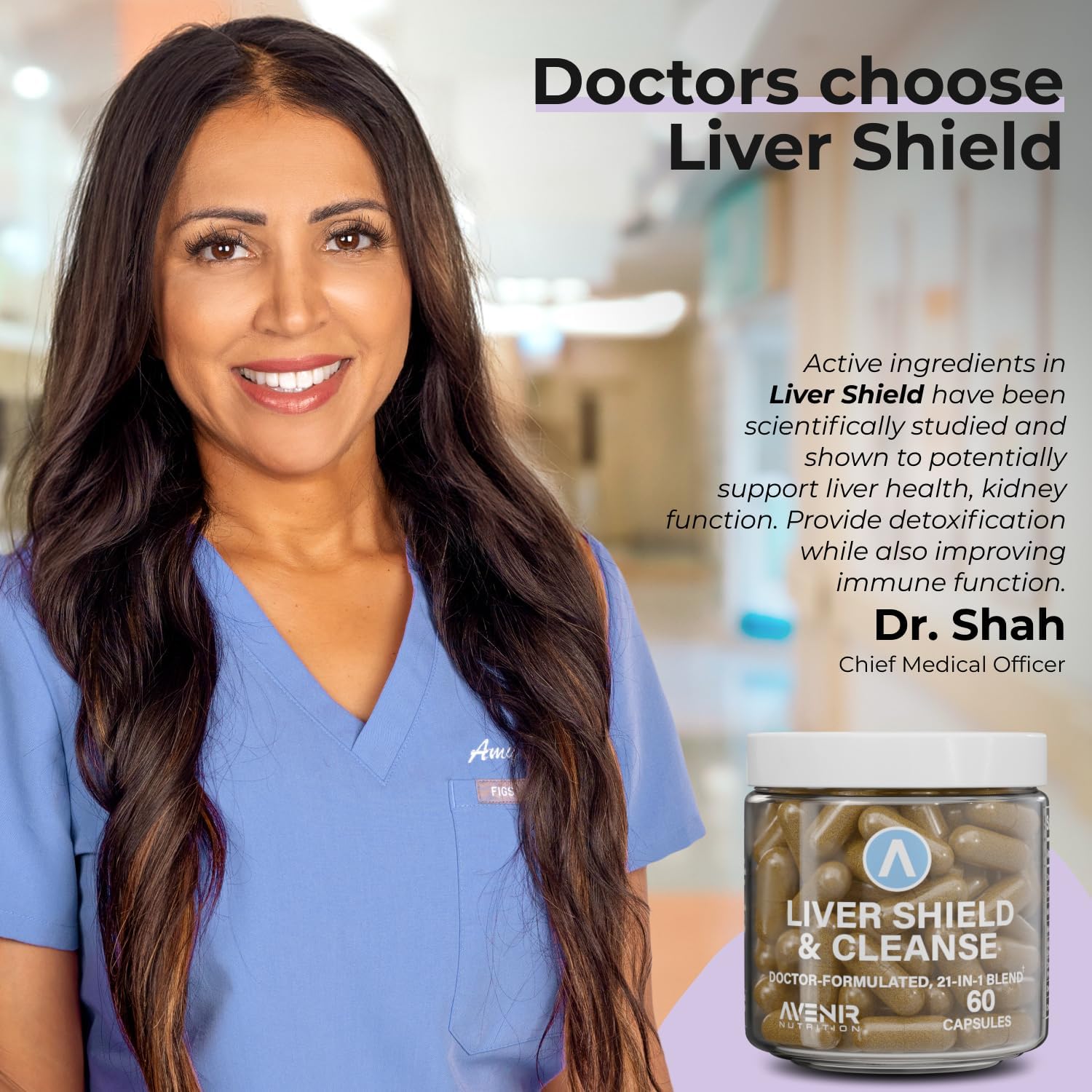 Liver Shield & Cleanse Supplement with Milk Thistle & Artichoke Extract - Fatty Liver Support for Men and Women - 60 Capsules