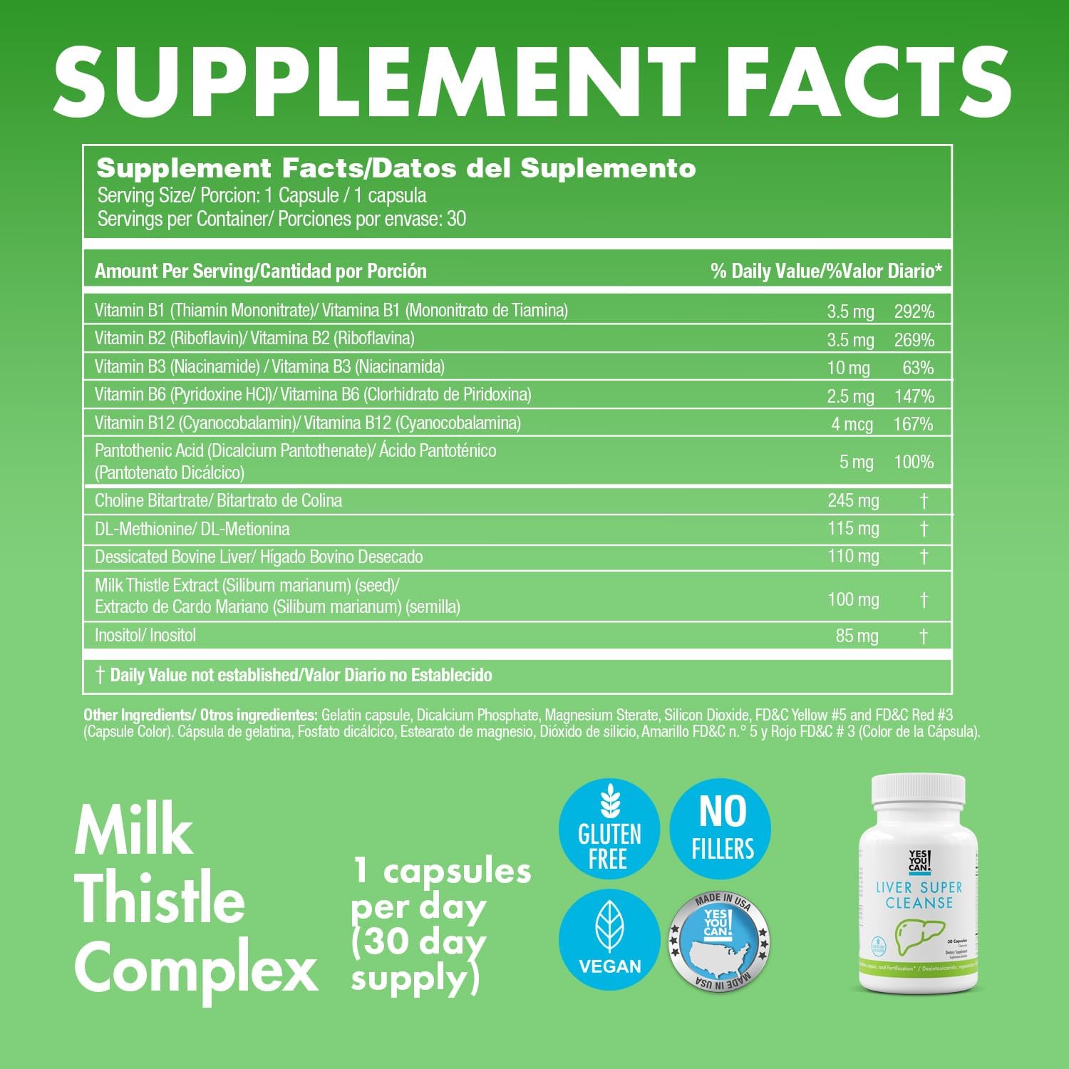 Liver Super Cleanse Detox & Repair - Enhance Liver Health with Essential Vitamins & Milk Thistle Extract - Fatty Liver Wellness - 2 Pack