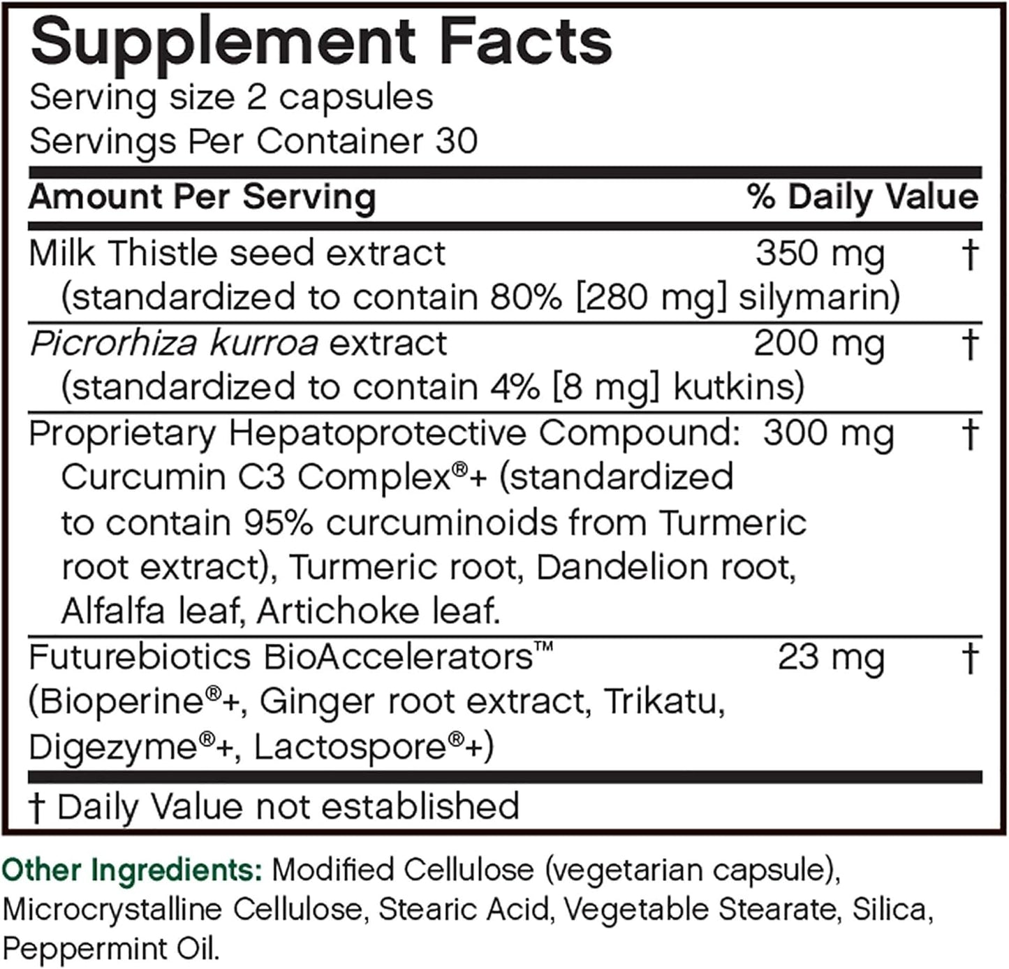 Liver Support Detox Supplement - 60 Vegetarian Capsules by Futurebiotics