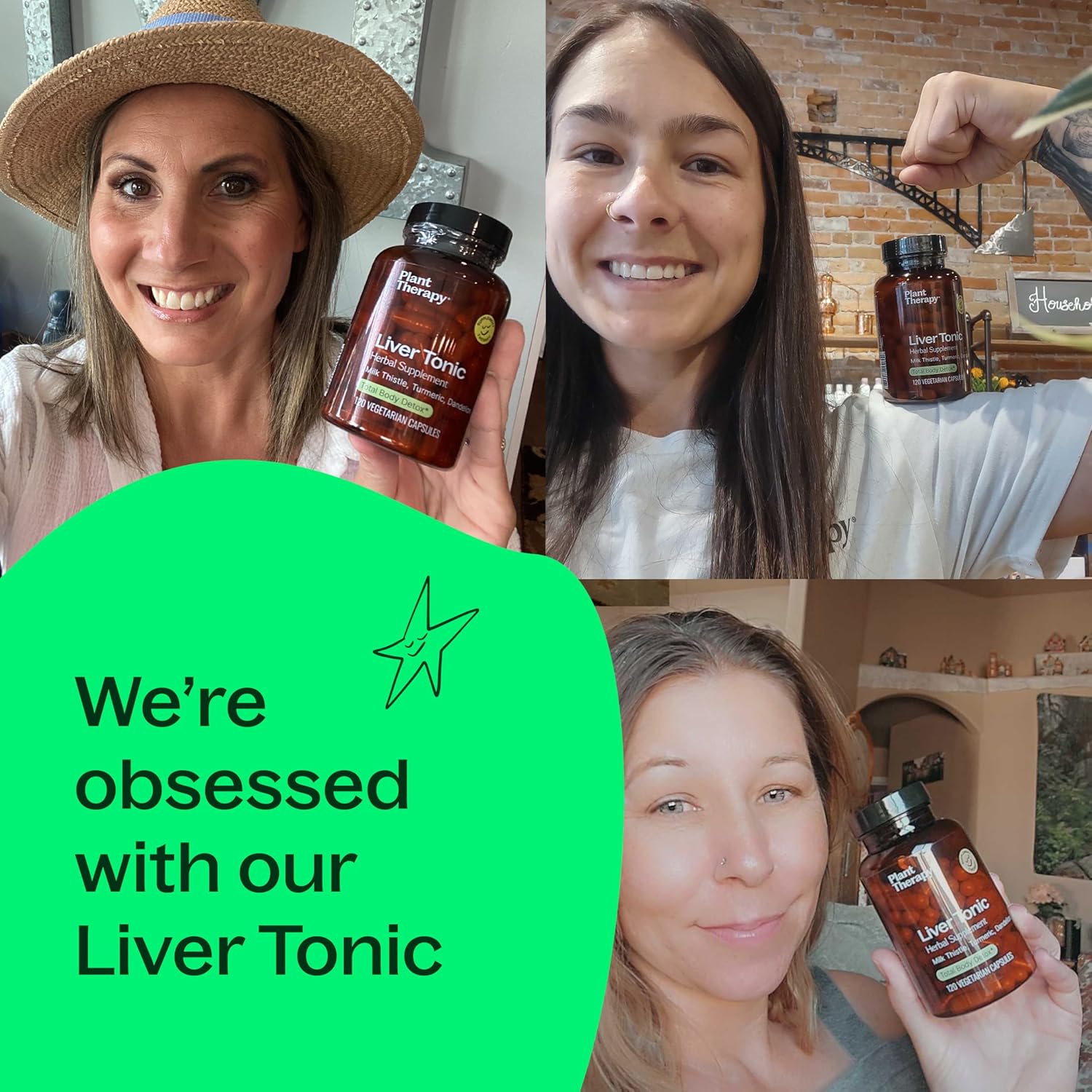 Liver Support Herbal Supplement Capsules, Natural Detox & Energy Boost, 120 Vegetarian Capsules, Made in USA