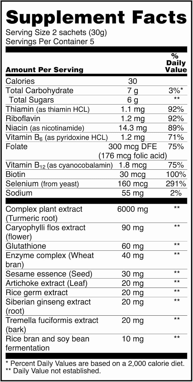 Liver Support Jelly Sticks with Vitamin B Complex, Turmeric Extract, and Rice Bran - Skin Hydration and Immune Booster for Social Events & Vacation Essentials