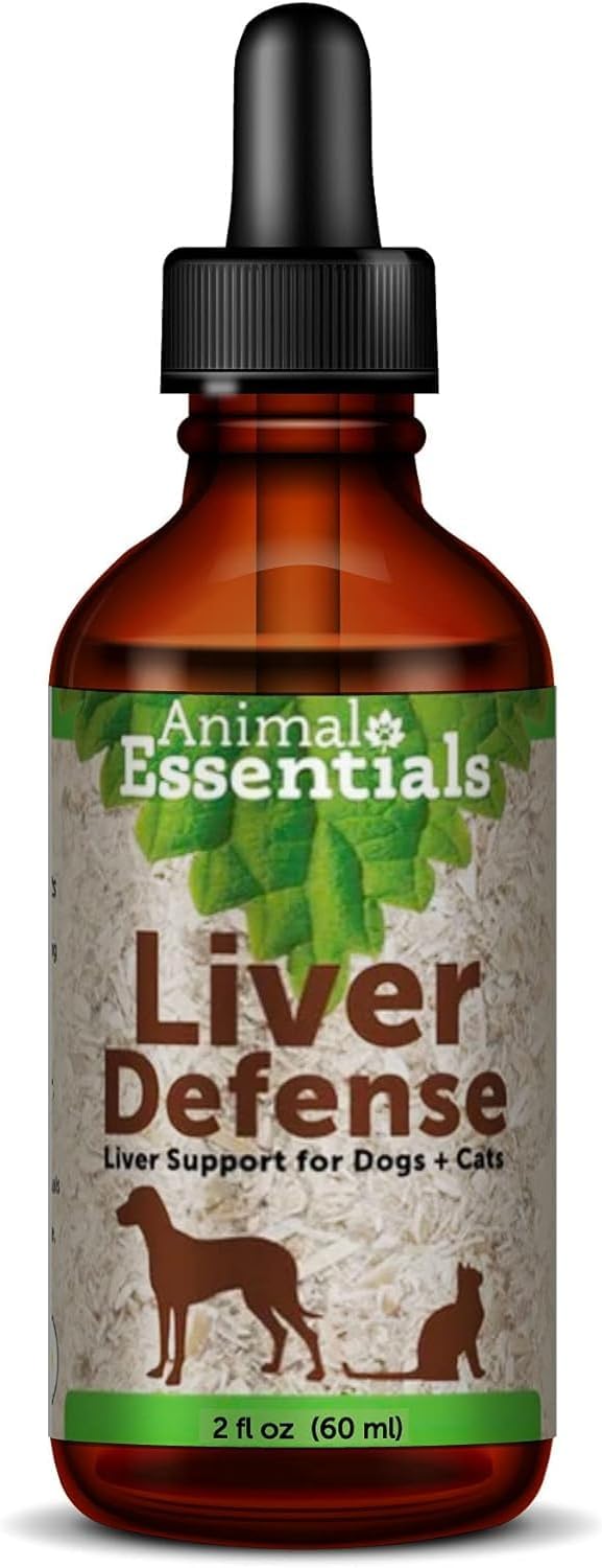 Liver Support Liquid Supplement for Dogs & Cats - Milk Thistle, Dandelion, Detox Blend - 2 Fl Oz