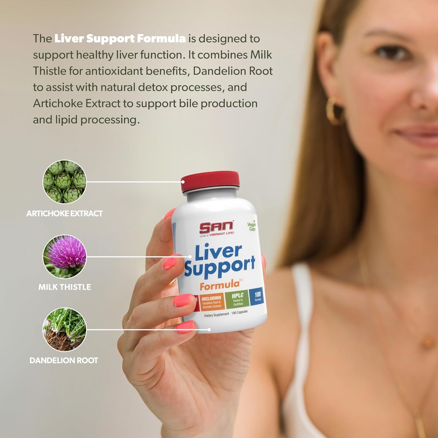 Liver Support Matrix - Detox & Repair Formula with Milk Thistle, Dandelion Root, & Artichoke Extract - Herbal Supplement 100 Capsules