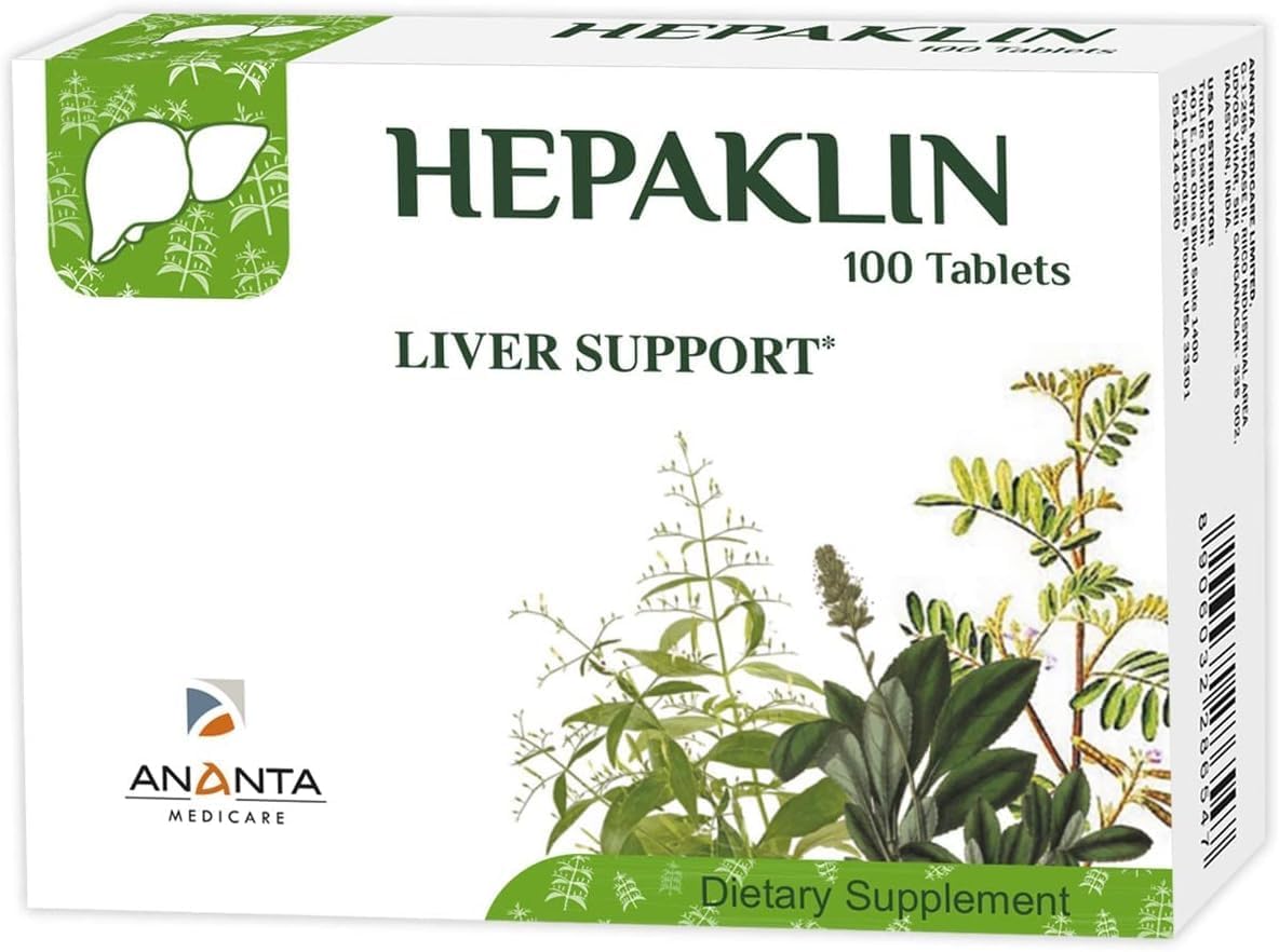 Liver Support Supplement - ANANTA MEDICARE Hepaklin, 100 Tablets for Liver Health and Detox