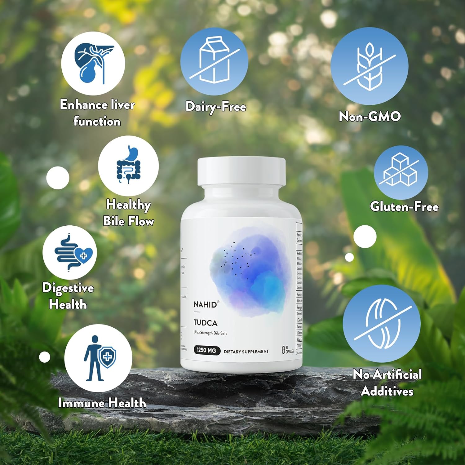 Liver Support Supplement with 120 Billion CFUs Probiotics - Detox & Renewal for Men and Women - Optimal Wellness - Gluten-Free, Dairy-Free, Vegan, Non-GMO - 60 Capsules