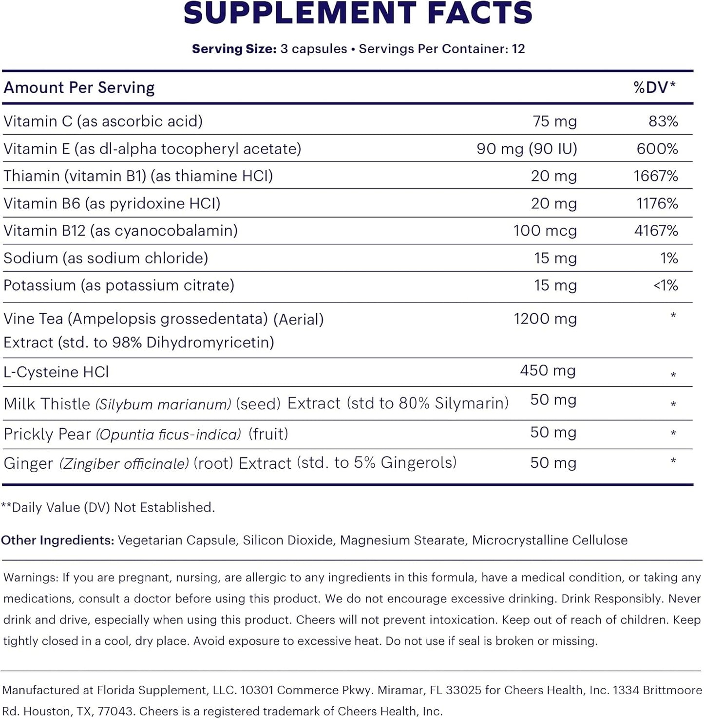 Liver Support Supplement with DHM and L-Cysteine - 24 Doses for Post-Drinking Recovery and Health Boost