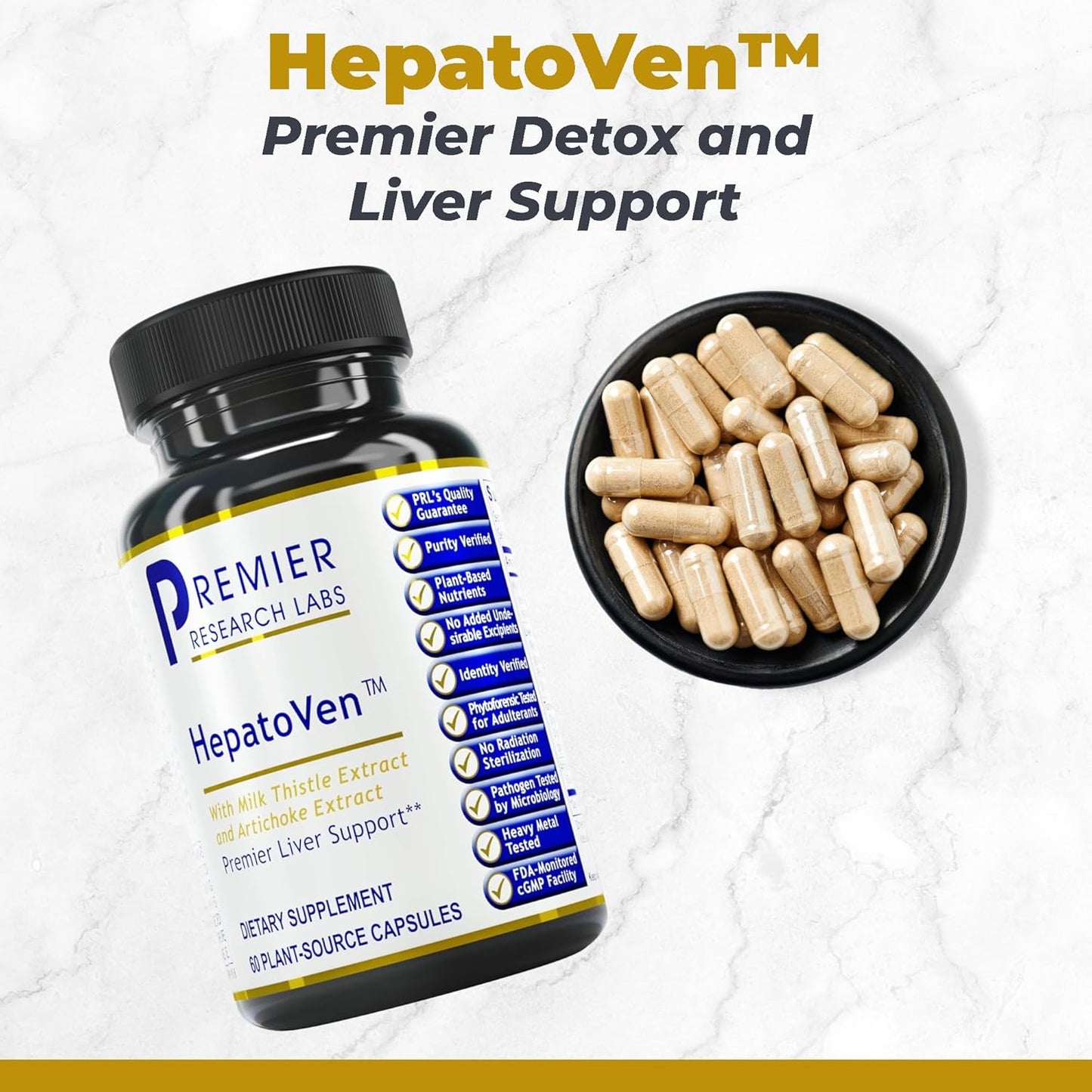 Liver Support Supplement with Milk Thistle & Artichoke - Liver Cleanse Pills for Men & Women - 60 Vegetarian Capsules