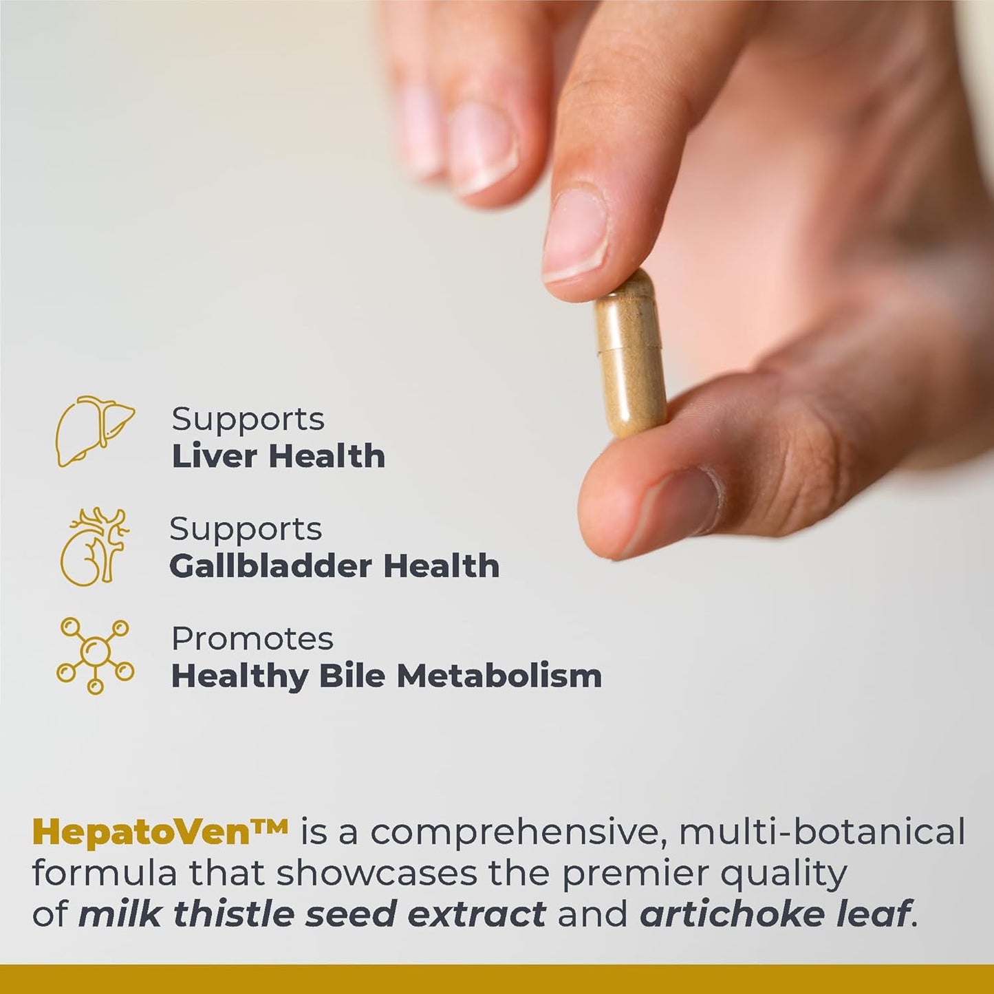 Liver Support Supplement with Milk Thistle & Artichoke - Liver Cleanse Pills for Men & Women - 60 Vegetarian Capsules