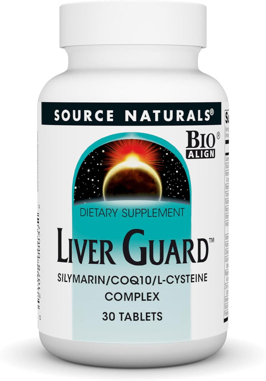 Liver Support Supplement with Silymarin, CoQ10, and N-Acetyl Cysteine - 30 Tablets by Source Naturals