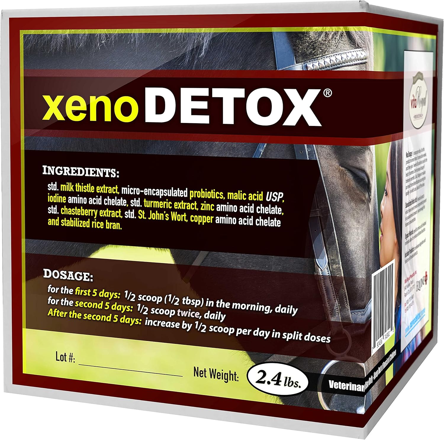 Liver & Thyroid Support Formula for Horses - Natural Herbs for Skin Conditions, Standardized Human-Grade