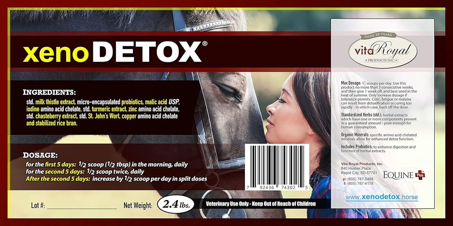 Liver & Thyroid Support Formula for Horses - Natural Herbs for Skin Conditions, Standardized Human-Grade