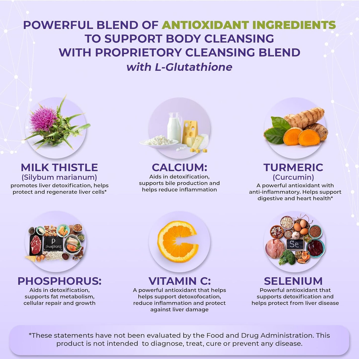 LiverClear Supplement with Vitamin C, E, Selenium, and Milk Thistle - 120 Capsules for Natural Body Cleansing