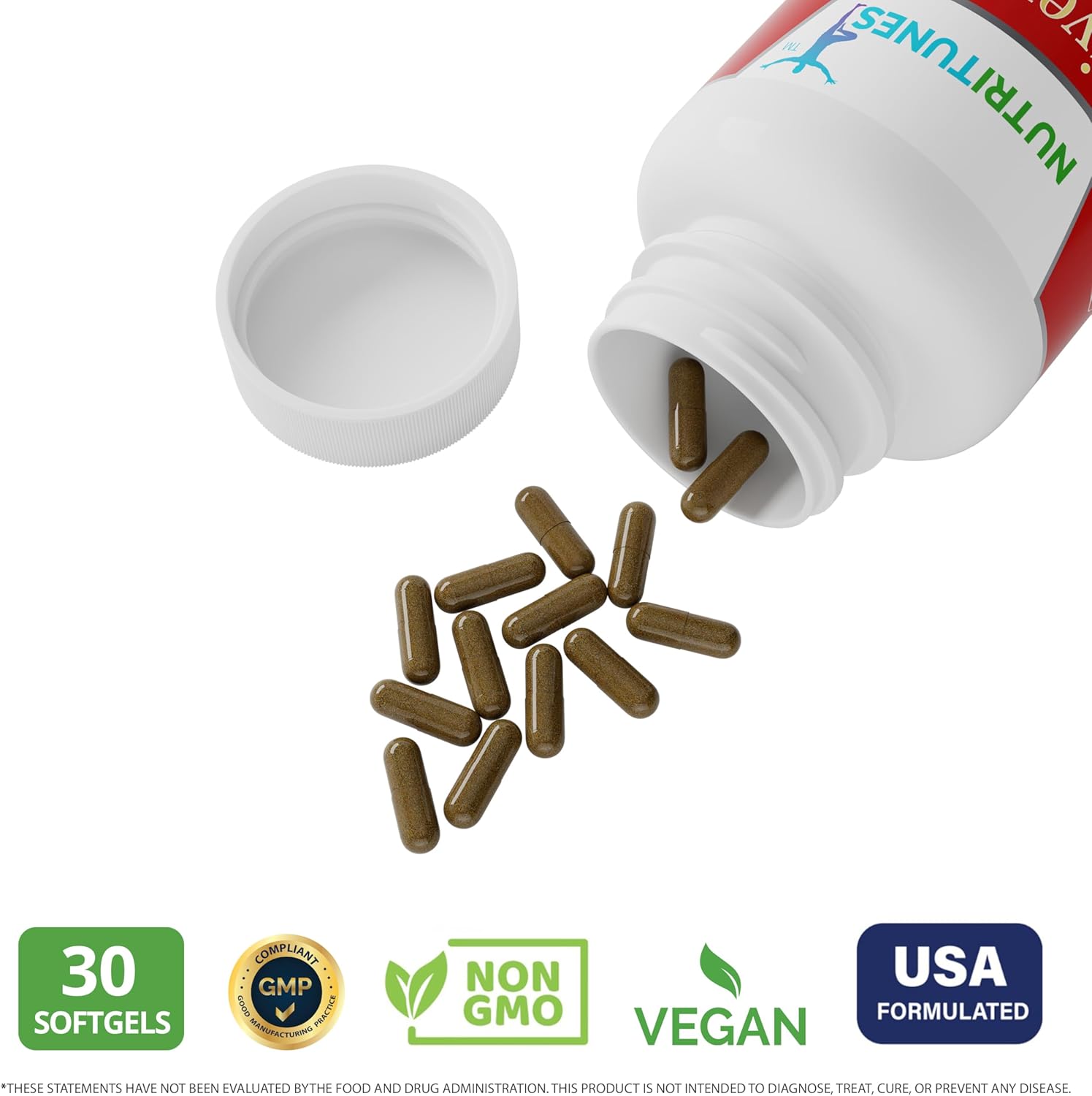 LiverEzy Liver Health & Fat Metabolism Supplement with Bergacyn FF - Non-GMO, Vegan, GMP-Compliant - 30 Capsules