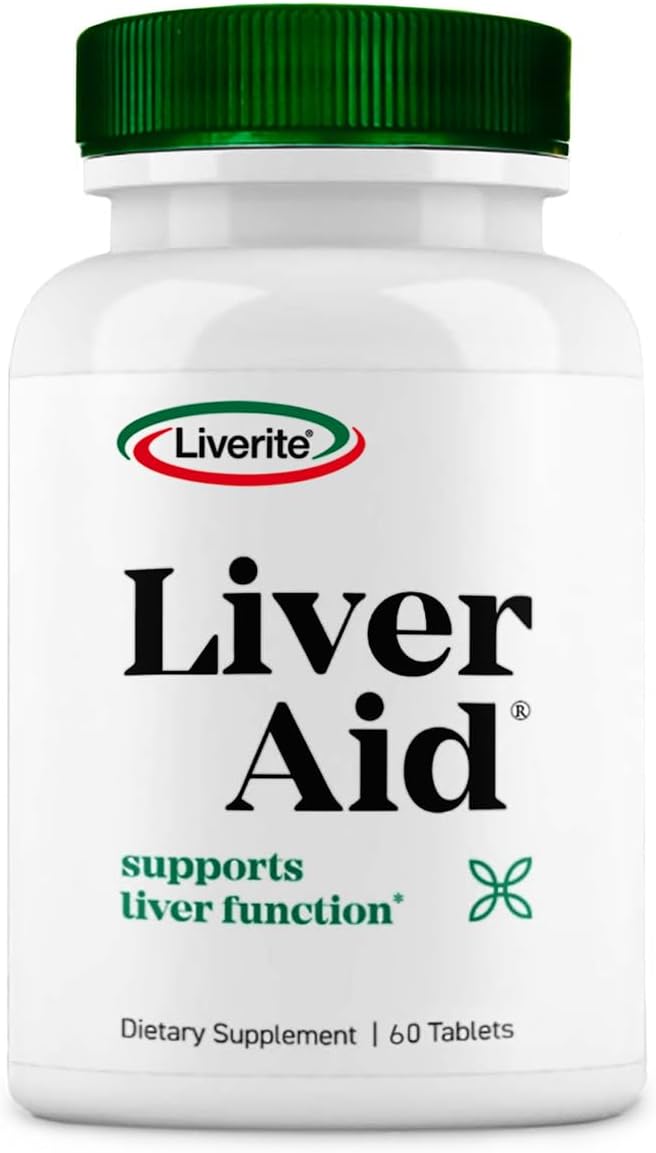 Liverite Liver Aid Tablets - 60 Count - Supports Liver Health and Function
