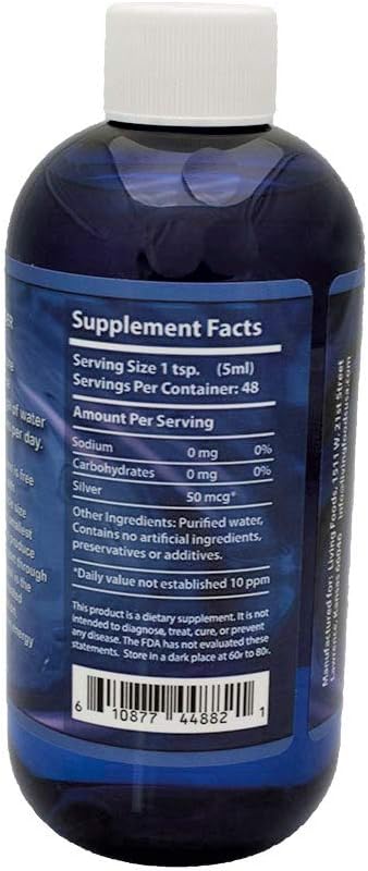 Living Foods USA Bion SS Health Defense Silver Hydrosol with Ozone - 8 Fl Oz