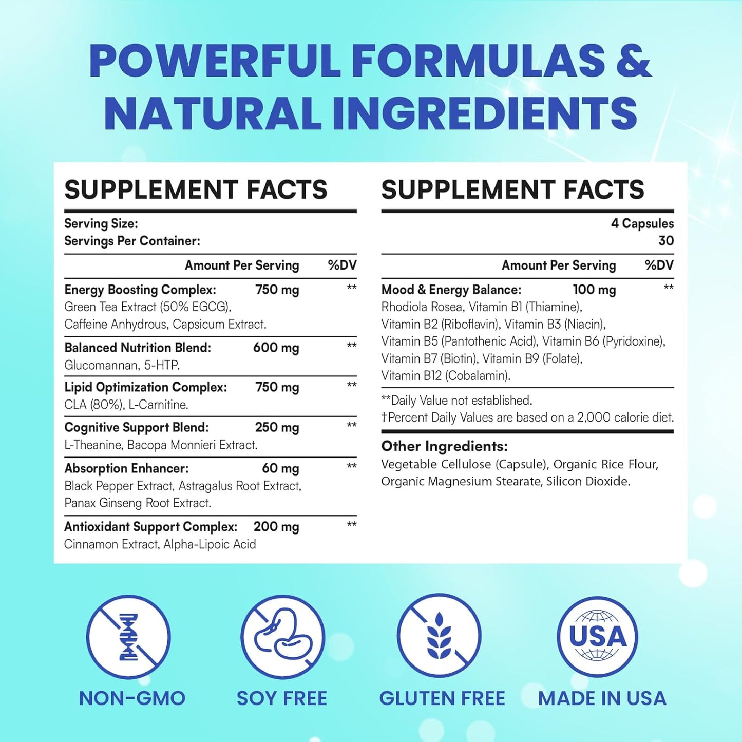 LivLyLuxe PhenFit-Maxx Weight Loss Supplement - Powerful Appetite Suppressant and Metabolism Booster with CLA and L-Carnitine - Weight Loss Pills for Women and Men - 240 Capsules