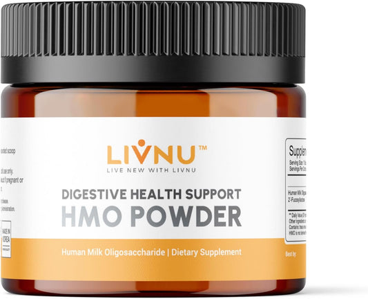 LivNu HMO 2'-FL Prebiotic Powder for Gut and Digestive Health - 45 Servings - Live New with LivNu