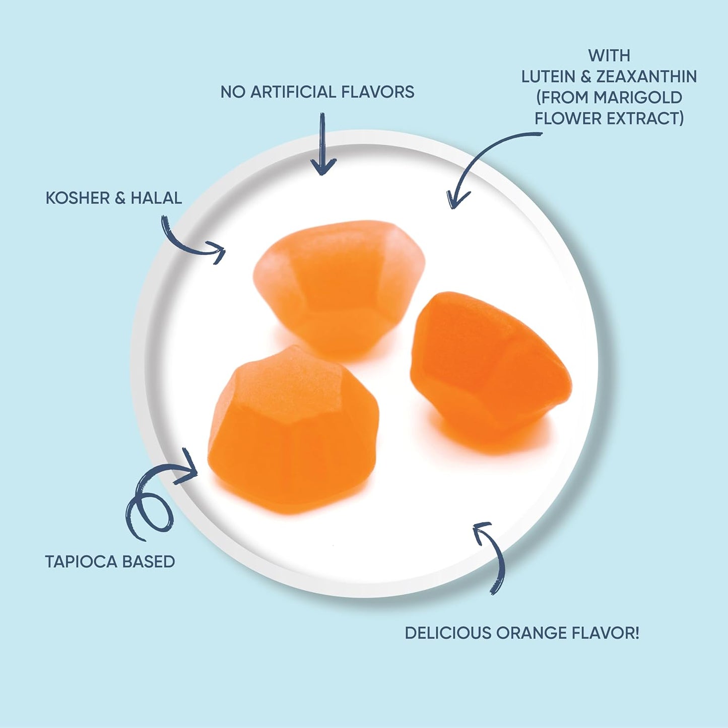 LIVS Eye Care Gummies with Lutein and Zeaxanthin, 45 Count