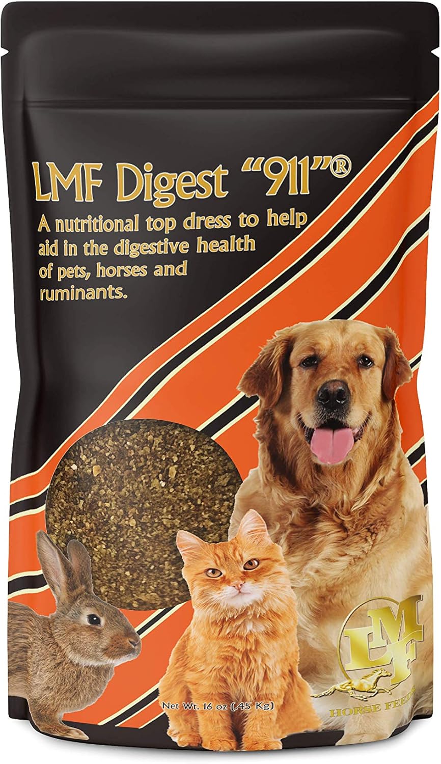 LMF Digest 911: 1lb Prebiotic & Probiotic Supplement for Horses, Ruminants, and Pets
