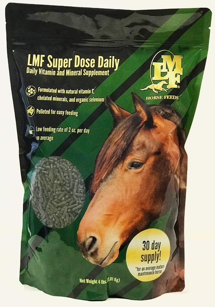 LMF Super Dose Daily 4 lb. Bag - High-Quality Feed Supplement for Horses