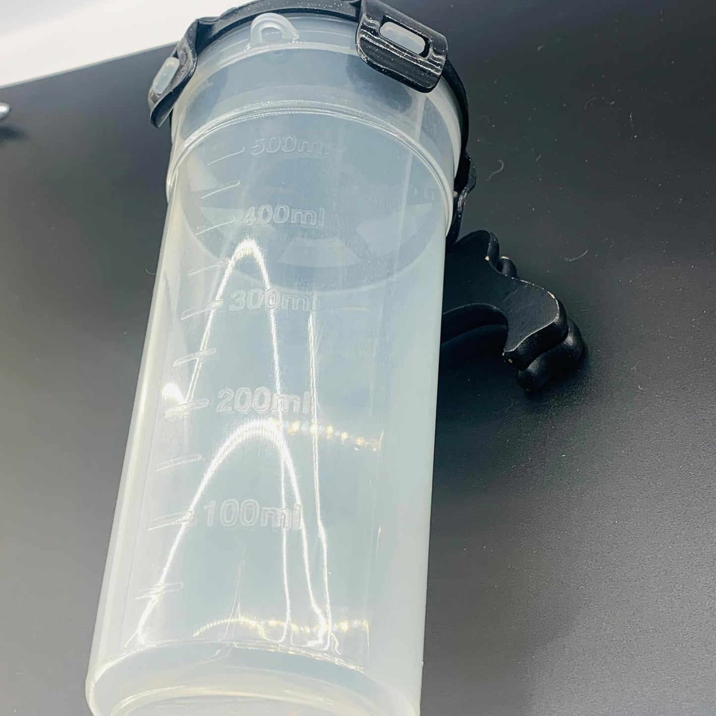 LockLock BisFree HPL934H Plastic Drink Mixer Bottle 500 mL with Capacity Markings & Leak-Proof Lid
