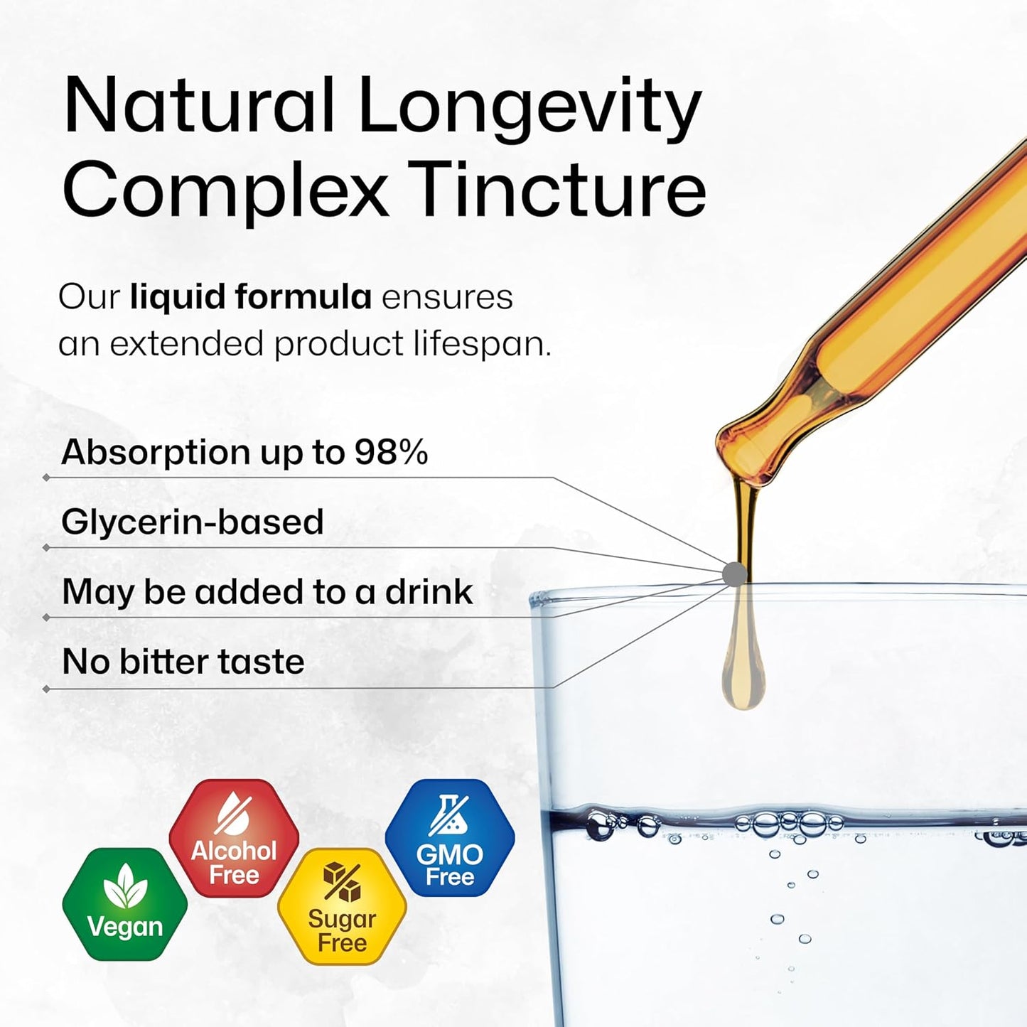 Longevity and Cordyceps Mushroom Tinctures - 4 Fl. Oz. Each for Immune Support and Longevity Boost