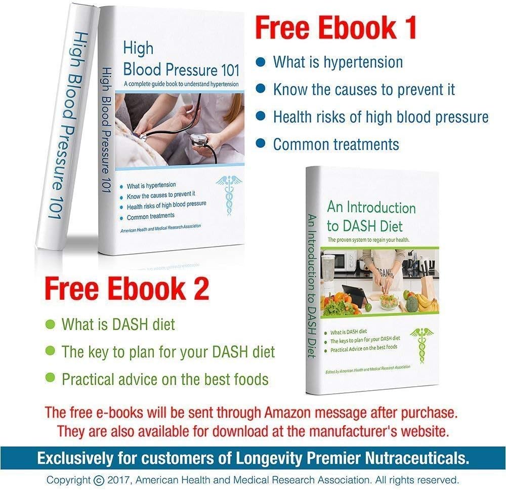 Longevity Blood Pressure Formula 2-Bottle Value Pack with Hawthorn & Natural Herbs