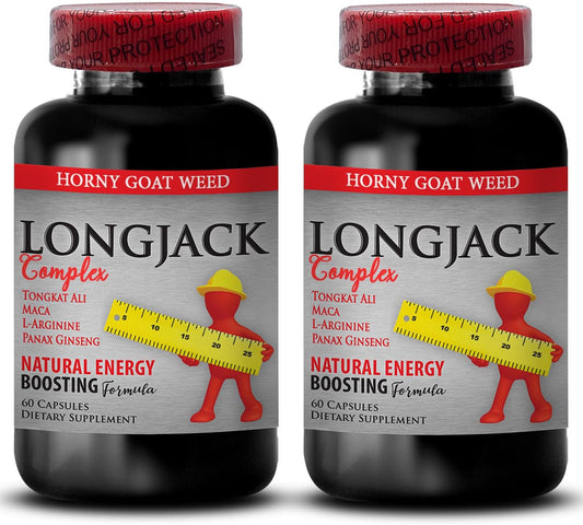 LONGJACK Size UP Natural Male Enchantment Pills - Increase Size and Length - tongkat ali Extract - Men's Health Solution - 2 Bottles