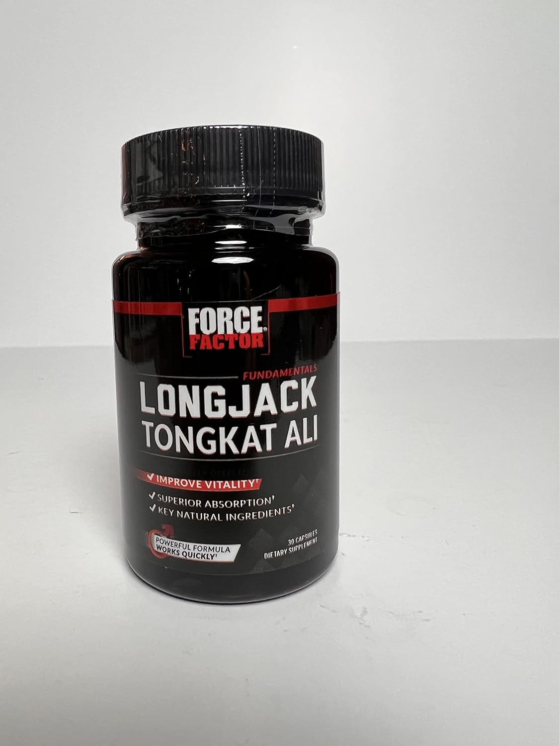 Longjack Tongkat Ali Capsules for Men - 500mg Extract with BioPerine, Supports Vitality and Drive - 60 Capsules (2-Pack)