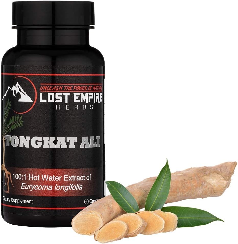 Lost Empire Herbs Tongkat Ali Capsules - 100:1 Water Soluble Extract for Men | Unleash Nature's Power