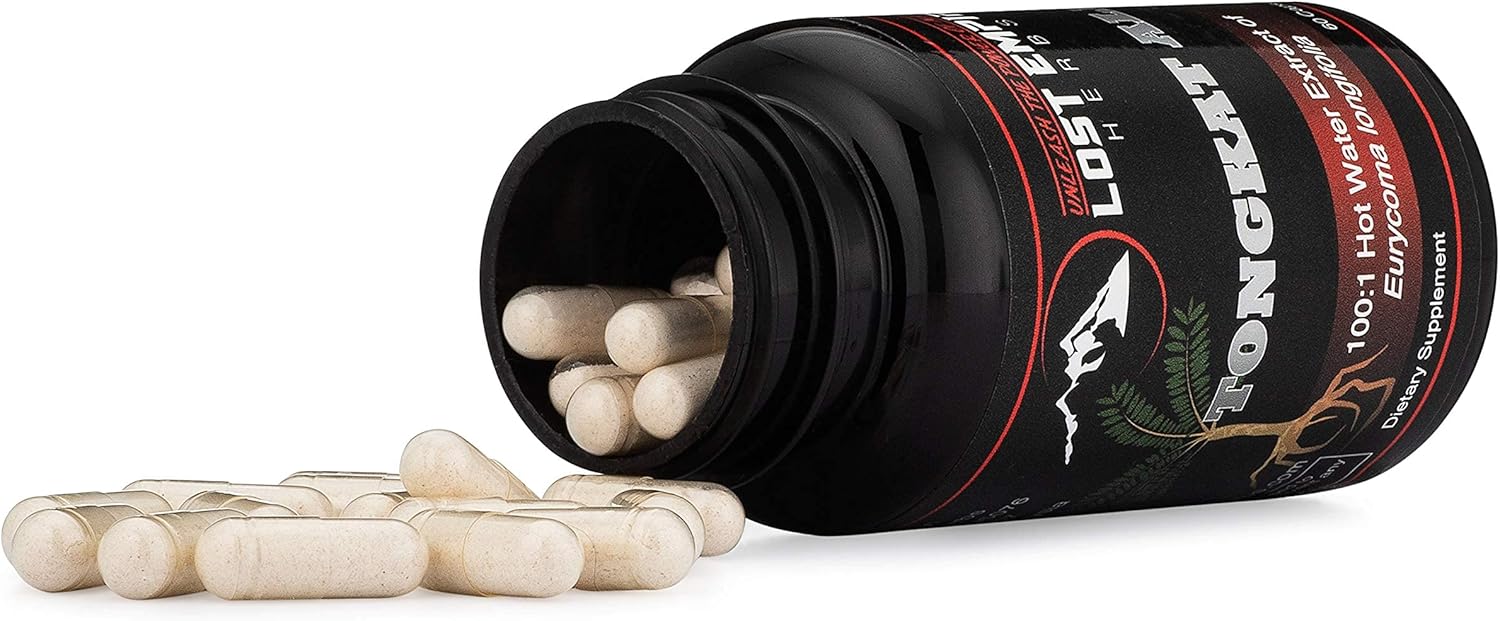 Lost Empire Herbs Tongkat Ali Capsules - 100:1 Water Soluble Extract for Men | Unleash Nature's Power