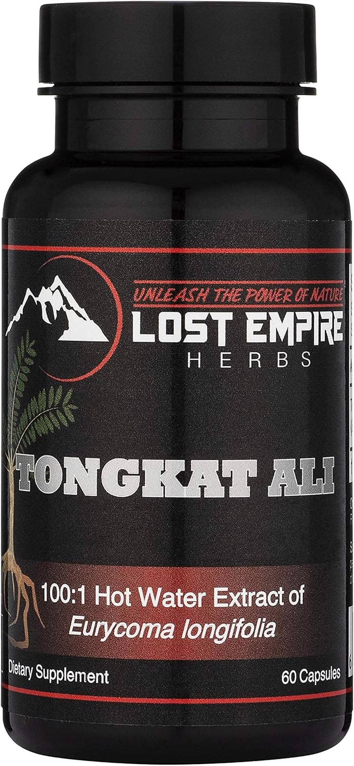 Lost Empire Herbs Tongkat Ali Capsules - 100:1 Water Soluble Extract for Men | Unleash Nature's Power